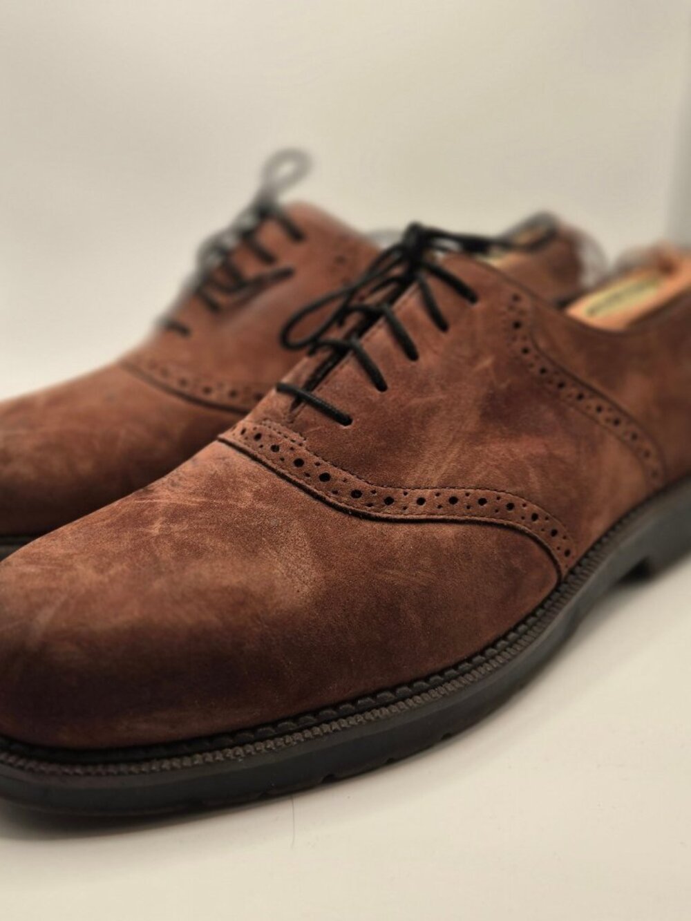 Rockport Brown Leather Oxford Shoes Size 10.5